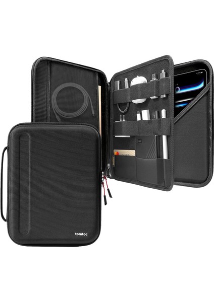 Tomtoc 13 Inç iPad Pro M4 2024 Oled, 13 Inç iPad Air M2 2024, 12,9 Inç iPad Pro 6/5/4 M2&m1 Için Portföy Tablet Kılıfı, /akıllı Klavye/ Pencil/aksesuarlar Için Sert Kabuklu Kılıf