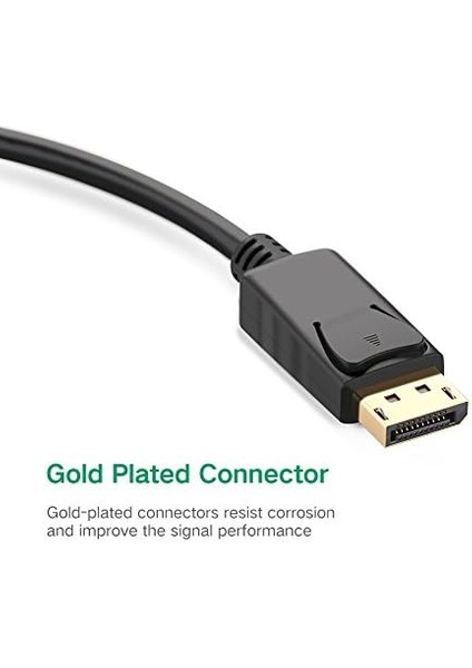 Displayport Erkek To VGA Dişi Görüntü Dönüştürücü Siyah fiyatları