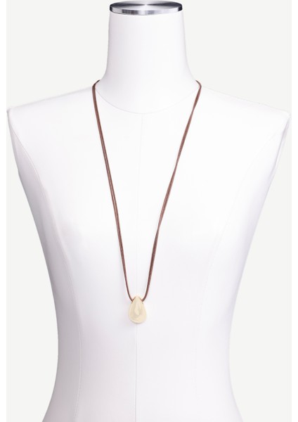 Metal Uç Detaylı Uzun Kolye modelleri