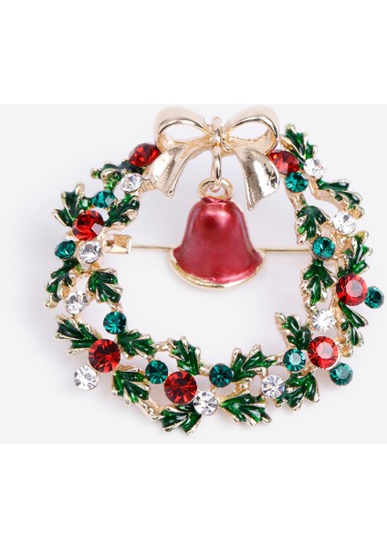 Çelenk Figürlü Broş