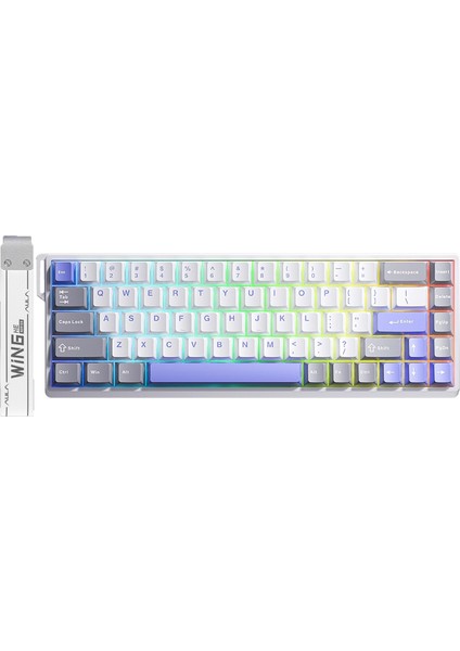 Aula WIN68 He Max Manyetik Klavye Trigger Wing Chun Switch 8000Hz Rgb Tkl Hot Swap Oyuncu Klavyesi Mavi
