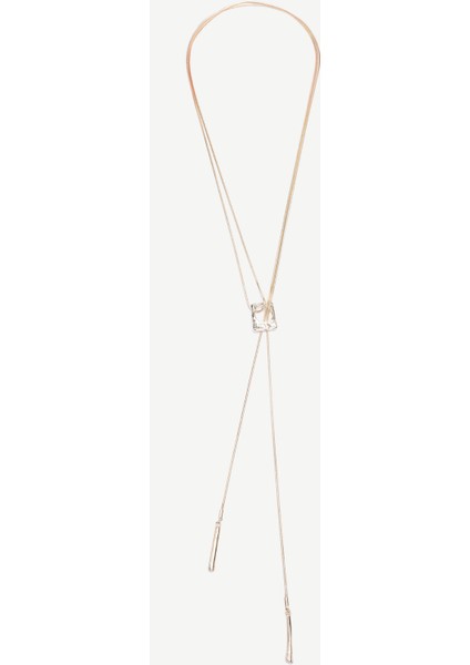 Kapama Detaylı Uzun Kolye