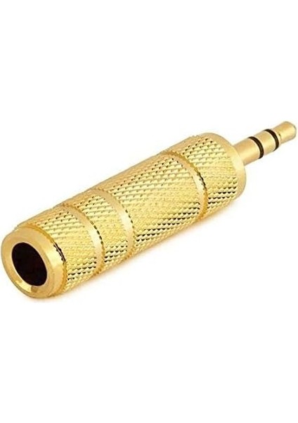 Joes Td1 Kablo Jak Dönüştürücü Gitar Çevirici Dişi 6.5mm - Erkek 3.5mm