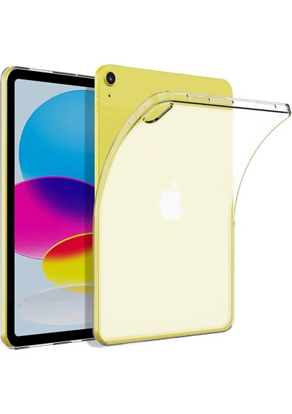 ile Uyumlu iPad 11.nesil 2025 Kılıf Tablet Süper Silikon Kapak Renksiz