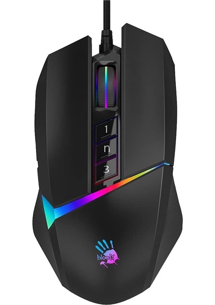 W60 Pro Stone Black W60 Pro 16000 Cpi 10 Tuş Optik Rgb-Uc3&4 Aktif Kablolu Siyah Gaming (Oyuncu) Mouse