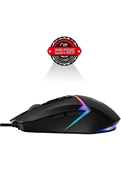 W60 Pro Stone Black W60 Pro 16000 Cpi 10 Tuş Optik Rgb-Uc3&4 Aktif Kablolu Siyah Gaming (Oyuncu) Mouse modelleri