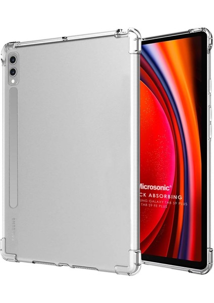 Galaxy Tab S9 Fe+ Için Kılıf Absorbing [galaxy Tab S9 Plus X810 ile Uyumlu Kılıf - Şeffaf]