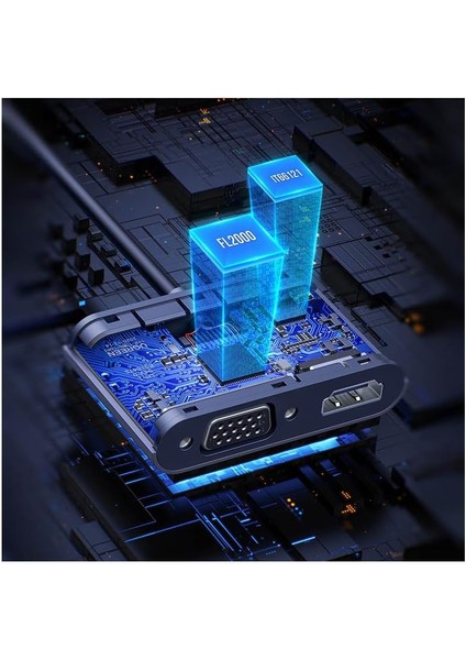 USB 3.0 1080P 60Hz Full Hd HDMI VGA Dönüştürücü Adaptör modelleri