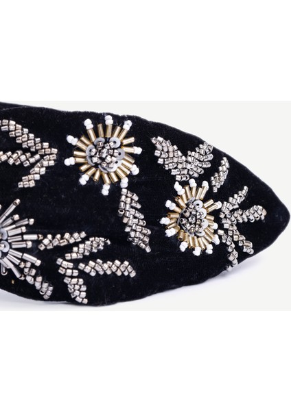 Boncuk Detaylı Kadife Taç fiyatları