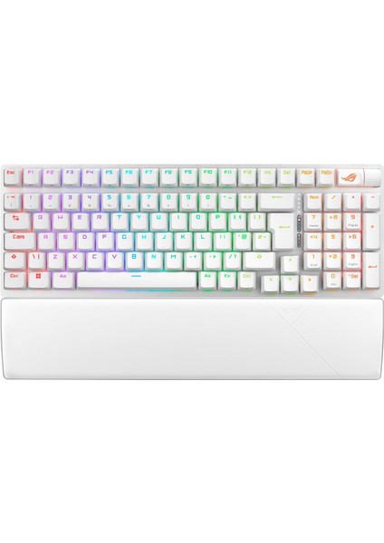 Rog Strıx Scope Iı 96 Wl/nx Snow/pbt/uk/beyaz Wıreless Oyuncu Klavyesi 3 Farklı Bağlantı Türkçe Tuş Dizilimi (2.4ghz Rf, Bluetooth, Kablolu) Rog Nx Snow Mekanik Ingilizce Beyaz