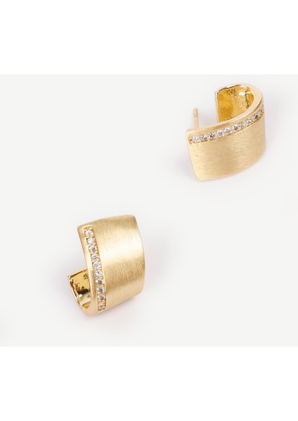 Cam Taş Detaylı Gold Küpe fiyatları