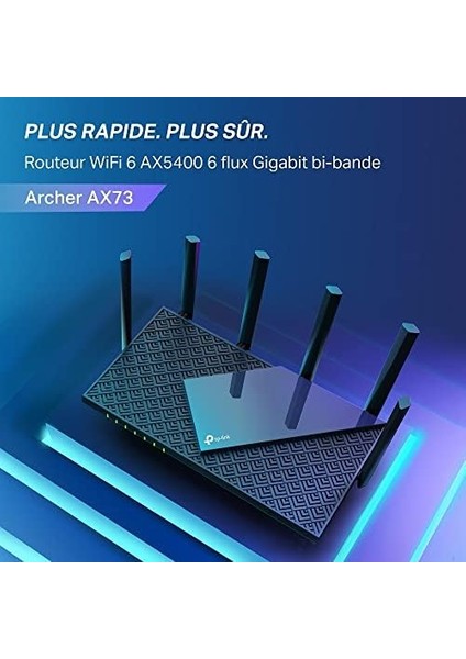 Archer AX73, AX5400 Çift Bant Gigabit Wi-Fi 6 Router, Fiber Destekli, 4×gbps Lan Portlarıları, 200&APOS;DEN Fazla Cihazı Bağlayın,ofdma ve Mu-Mımo Destekli, Oyun Için Ideal Xbox/ps4/4k-8k Yayın fiyatları
