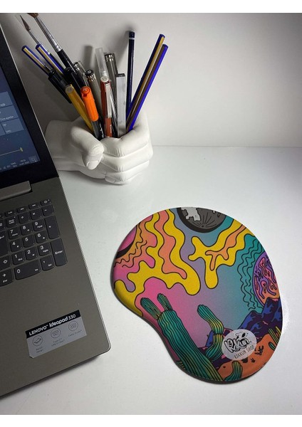 - Ütopya Baskılı Bilek Destekli Mouse Pad
