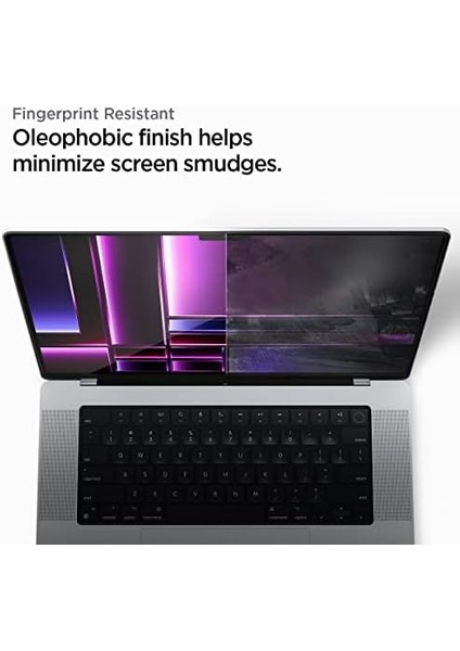 MacBook Pro 16" (2023 / 2021) ile Uyumlu Cam Ekran Koruyucu Tam Kaplayan Glas.tr Slim Full Cover - AGL04233 fiyatları
