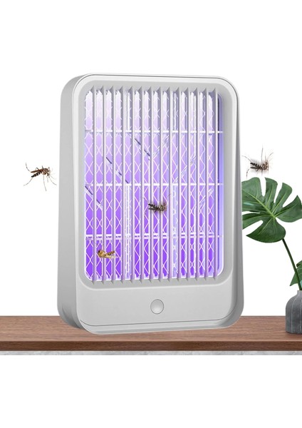Elektrikli Sinek Kovucu USB Şarjlı Sessiz ve Etkili LED Işıklı Kapan ( Lisinya )