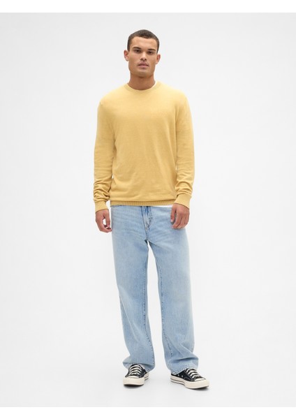 Erkek Sarı Bisiklet Yaka Kazak fırsatları