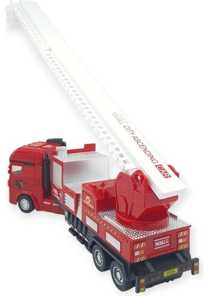 Metal Itfaiye Arabası - Merdivenli 26CM - 706-45 (Lisinya) fırsatları