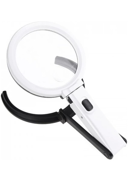 2X5X120MM 10 Ledli Masaüstü Büyüteç - Lisinya