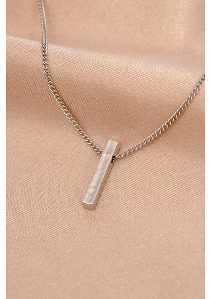 Gümüş Renk Metal Kolye - Lisinya