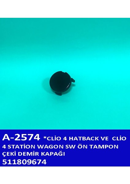 ÖN TAMPON ÇEKİ DEMİR KAPAĞI CLIO 4 2013-2015 511809674R (5 ADET)