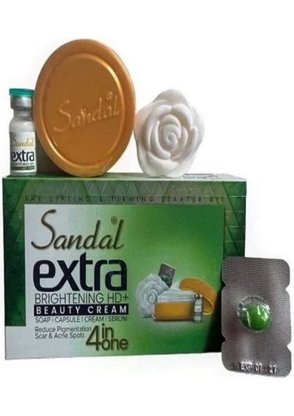 Extra Etkili Hd Güzellik Beyazlatıcı Yüz Güzelleştirici Krem + Kabun + Kerum + Kapsül Set