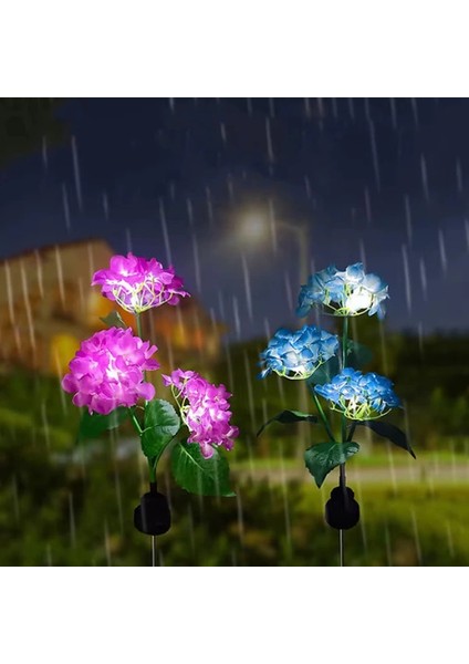 Güneş Enerjili Kazıklı Çiçek LED Lamba