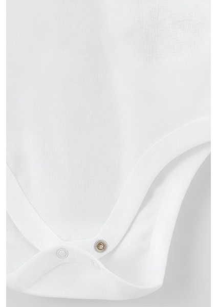 Organik %100 Pamuk Basketbol Baskılı 2'li Bebek Body Set Beyaz Badi Zıbın Tulum Ikili 5334-5335 fiyatları