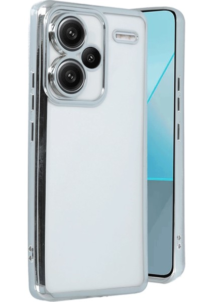 Lvsqvr Newface Xiaomi Redmi Note 13 Pro Plus Kılıf Razer Lensli Silikon - Gümüş