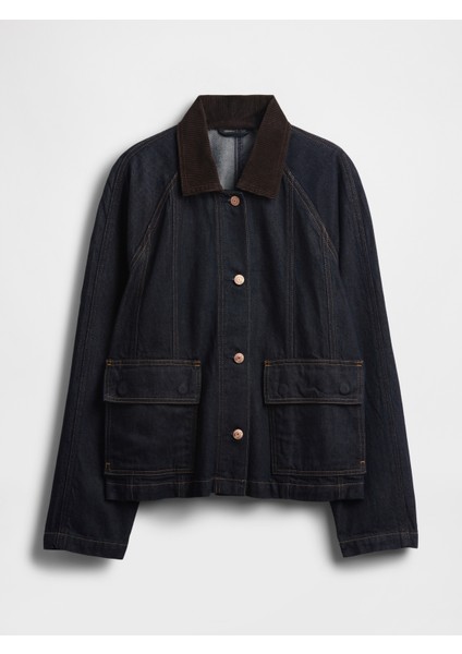 Kadın Lacivert Ultrasoft Denim Swing Chore Ceket fiyatları