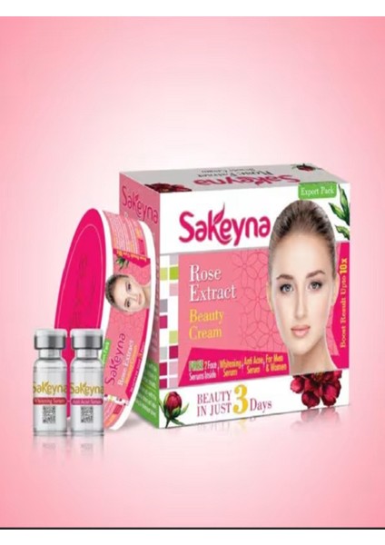 Sakeyna Rose Essence Beauty Cream Sadece 3 Günde Güzelliğinize Kavuşun Orjinal Mucize Hint Kremi fırsatları