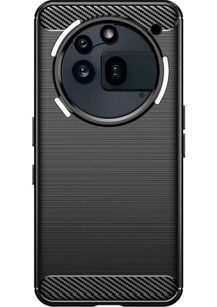 Nothing Phone 3A Pro Telefon Kılıfı, Fırçalanmış Karbon Fiber Dokulu Esnek TPU Tampon, Darbe Emici Koruyucu Kılıf Nothing Phone 3A Pro (Yurt Dışından)