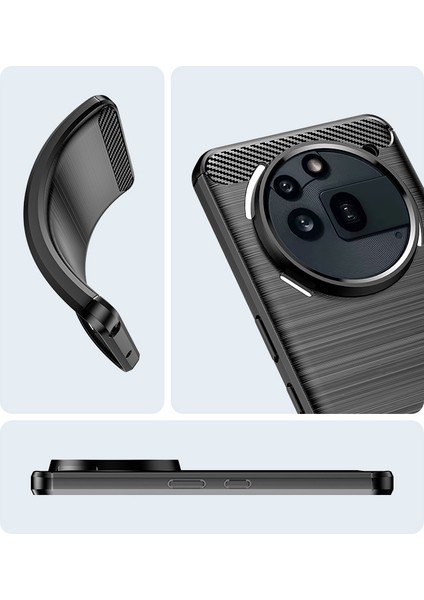 Nothing Phone 3A Pro Telefon Kılıfı, Fırçalanmış Karbon Fiber Dokulu Esnek TPU Tampon, Darbe Emici Koruyucu Kılıf Nothing Phone 3A Pro (Yurt Dışından) fırsatları