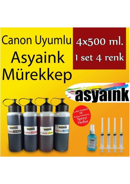 Canon Yazıcı Kartuş Dolum Mürekkep Seti 4X500ML