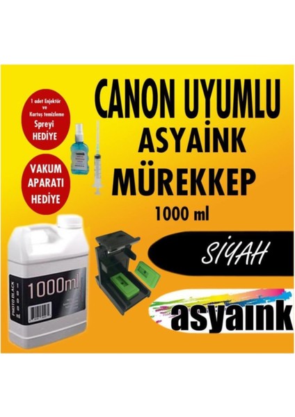 Canon Yazıcı Kartuş Dolum Mürekkep Siyah 1000ML