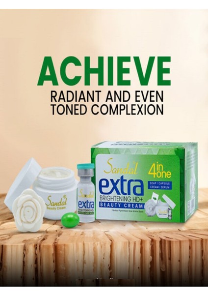 Extra Brightening Hd+ Beauty Cream Big Krem + Serum + Sabun + Kapsül Orjinal fiyatları