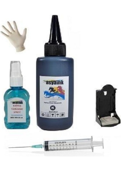 Hp Photosmart 7755 Yazıcı Siyah Kartuş Dolum Seti - Hp 56