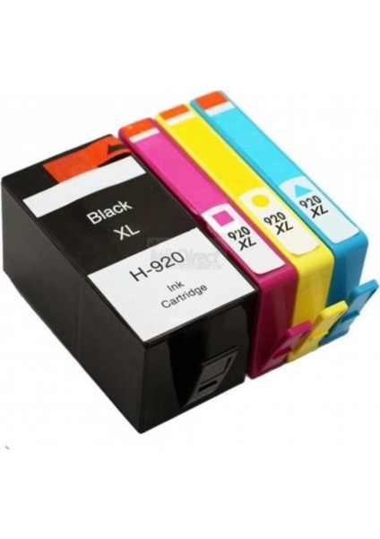 Hp 920XL Muadil Kartuş Seti Çipli Full Dolu-Hp 6000 6500