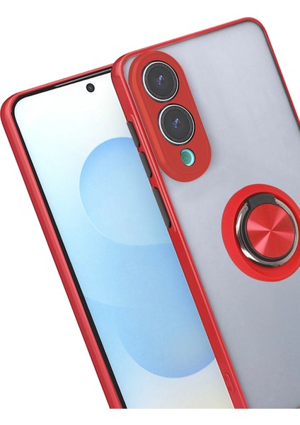 Lvsqvr Newface Samsung Galaxy S25 Edge Kılıf Montreal Yüzüklü Silikon Kapak - Kırmızı fiyatları