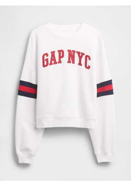 Kadın Beyaz Vintagesoft Gap Logo Wedge Sweatshirt fiyatları