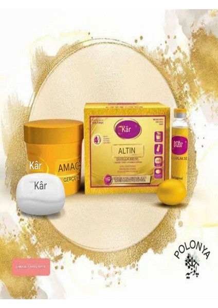 Gold Altın Kar Beyaz Sihirli Güzellik Kremi Sadece 3 Günde Etkili Çözüm 4 Lü Set fiyatları