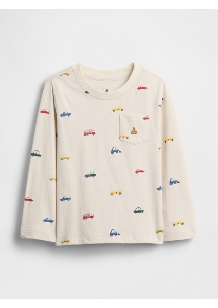 Erkek Bebek Krem Mix & Match Cepli T-Shirt