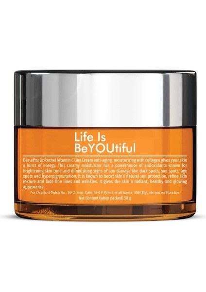 C Vitamini Aydınlatıcı ve Yaşlanma Karşıtı Gündüz Kremi Cilt Pürüzsüzleştirici