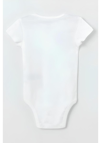 Organik %100 Pamuk Balon Fil Tavşan Baskılı Bebek Body Badi Çıtçıtlı Zıbın Tulum 5106 fırsatları