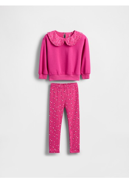 Kız Bebek Pembe Vintagesoft Sweatshirt & Tayt Set modelleri