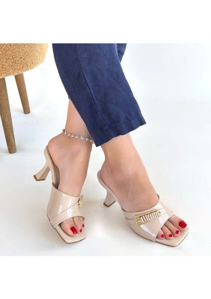 Sief Bej Rugan Topuklu Terlik - Lisinya fırsatları