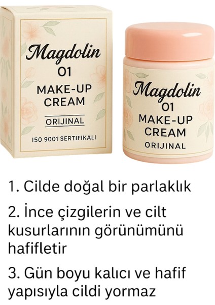 Chale Make-Up Cream No 2 Onarıcı Krem + Kapatıcı Fondoten 2 In1 modelleri