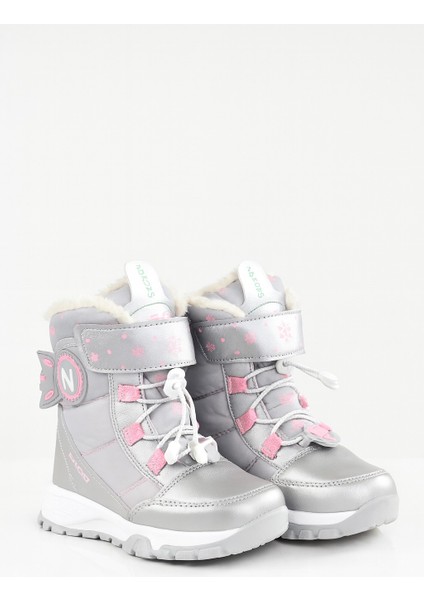 Dayanıklı, Su Geçirmez, Ortopedik, Cırtlı, Bej Kız Çocuk Kar Botu Ayakkabı