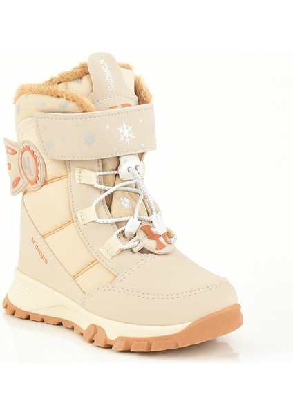 Dayanıklı, Su Geçirmez, Ortopedik, Cırtlı, Bej Kız Çocuk Kar Botu Ayakkabı fiyatları