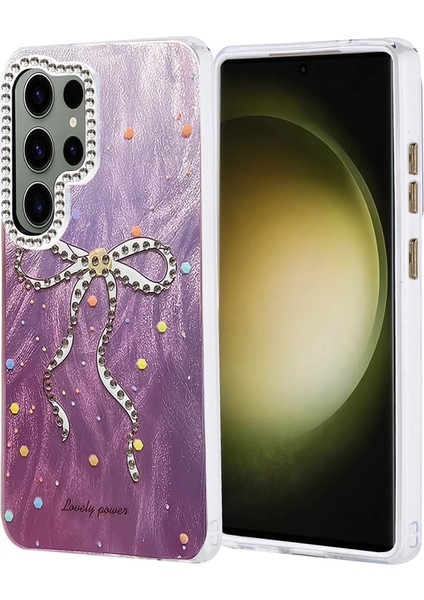 Lvsqvr Newface Samsung Galaxy S25 Ultra Kılıf Blade Aynalı Desenli Kapak - Desen 1