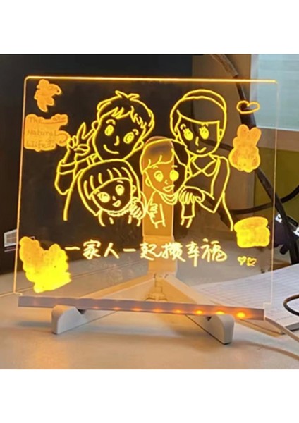 12 Inc LED Işıklı Çizim Tahtası Ayarlanabilir Stant ve Kalemleri Ile - Lisinya modelleri